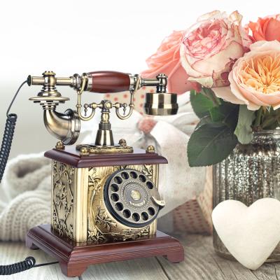 China Bronze Vintage Guest Book Phone Voicemail Wedding Guest Book European Style Plastic Build for sale