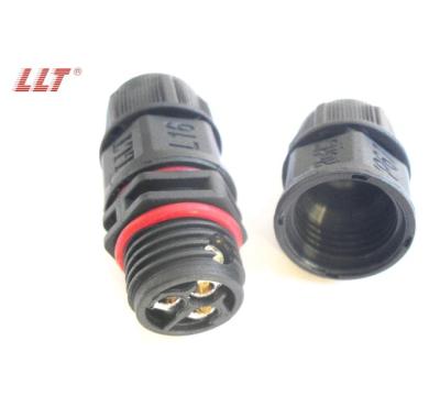 China Power Electrical Equipment ip68 3 Pin I16 Screw Wire Led Set 2 3 4pin Waterproof Power Connector for sale