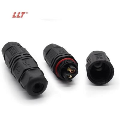 China Outdoor LED Lighting LLT L20 2 Pin 3 4 Lighting Outdoor Cable Electronic Screw Waterproof Ip68 Power Connector for sale