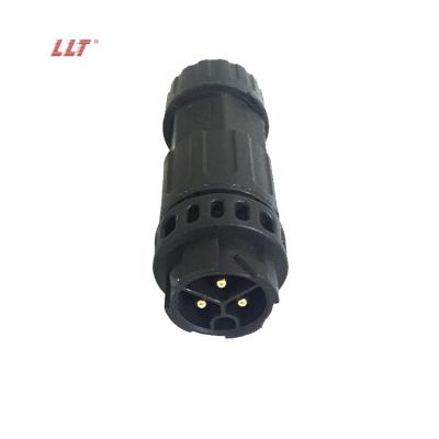 China Circular Waterproof Connector LLT 600V 20A M19 2 3 4 Pin Male And Female Wire Waterproof Quick Connectors for sale