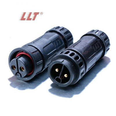 China Front panel mounted waterproof welding socket and 2 pin waterproof cable connector socket for sale