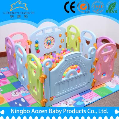 China Plastic WISDOM RABBIT OEM Baby Octagon Playpen For Sale for sale