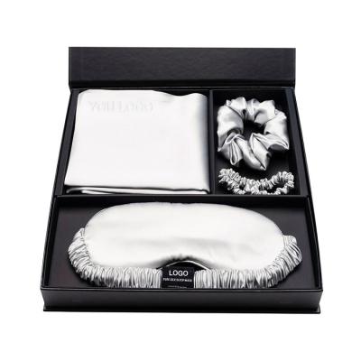 China Anti Dust Mite Mulbery 6A 22mm Luxury Silk Pillowcase 100% Silk Pillowcase Set With Logo Pillow Cover 22 momme Silk Set Customized of the customer per box for sale