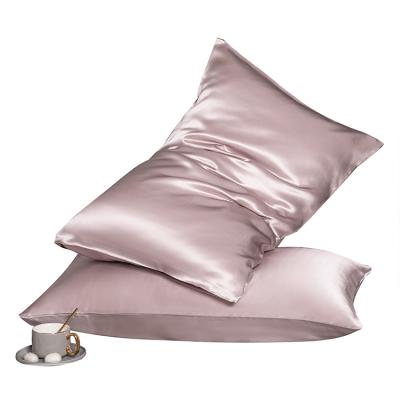 China wholesale tex 25 zipper oeko anti dust mite silk pillowcase momme thickened pink 100% pure mulberry silk pillowcase for sale