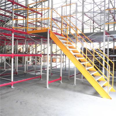 China 90 mm rechtopstaande planken ondersteund met mezzanine kantilever Multi Level Steel 800kg Te koop