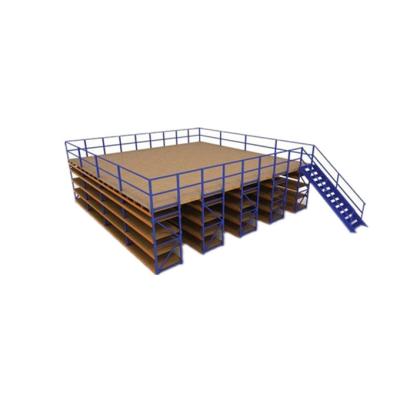 China Structural Steel Mezzanine Platform Power Coating 600KG Shelf Supported for sale