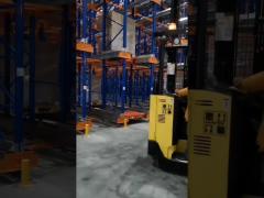 Warehouse Storage Radio Shuttle Pallet Racking Metal Semi Automated