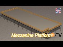 Medium Duty Rack Supported Mezzanine Floor Racking System For Warehouse