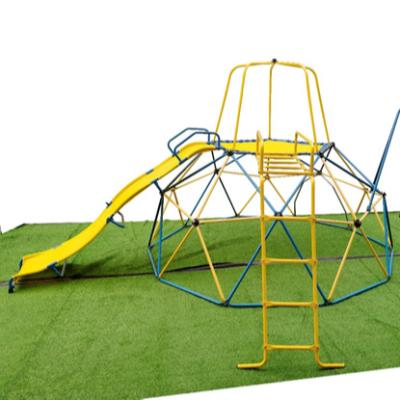 China CTSC 12FT climbing dome with slide monkey bar swing extensions set evenly hut for kids to get super fun outdoors and backyards TC-DM20210309EX for sale