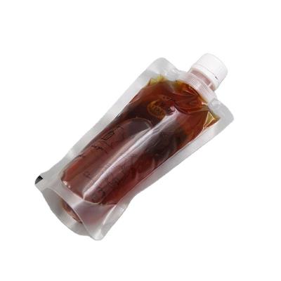 China Plastic Clear 8.4oz Liquid Spout Bag For Juice 60-200micron Thickness for sale