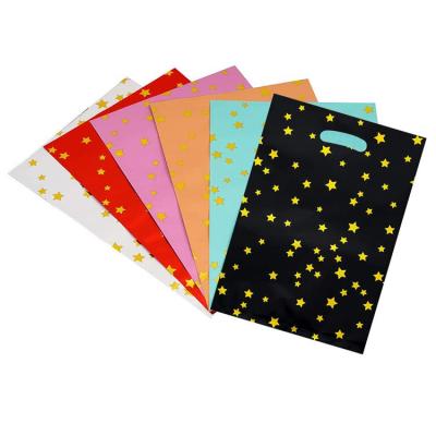 China Bolsos plásticos chispeantes del regalo del partido de las estrellas W24 X H30.5cm con las manijas en venta