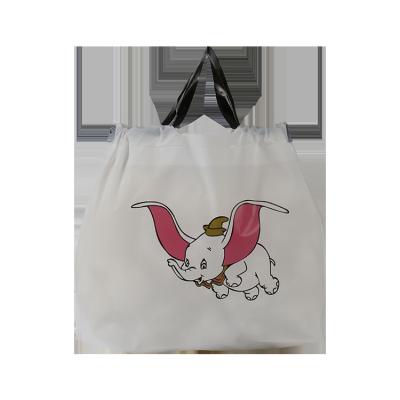 China 35cm*40cm Tote Bags plástico, sacos de gelo reciclados de 10 libras com cordão à venda