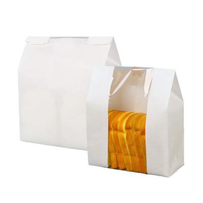 China Flache untere Kraftpapier Papiertüten Bopp, Stangenbrot-Taschen 12* 32*8.7cm Kraftpapier zu verkaufen