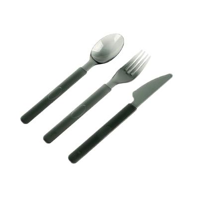 China Biodegradable Eco-friendly Stocked Disposable Tableware Spoon Fork For Dessert Shop Fast Food Restaurant for sale