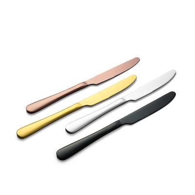 China Wholesale Custom Contemporary Stainless Steel Flatware Dessert Steak Dinner Knife Viable For Home Restaurant for sale