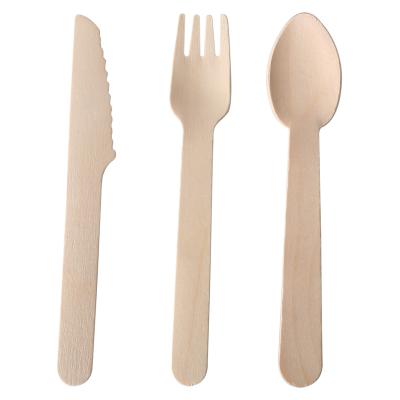 China Compostable Wooden Disposable Spoon And Fork Disposable Eco-Friendly Biodegradable Tableware For Dessert Ice Cream Fruit for sale