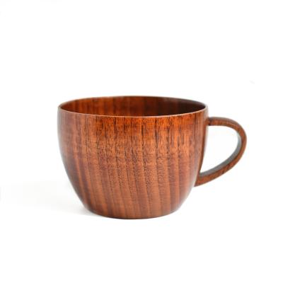 China Stocked 2021 Customized Wooden Cup Handle Portable Coffee Mugs for sale