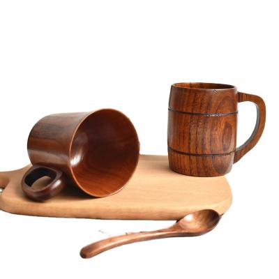 China Eco Friendly Sustainable Creative Wooden Natural Wooden Drinking Cup Tea Cup for sale