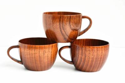 China Eco Friendly Sustainable Creative Wooden Natural Wooden Drinking Cup Tea Cup for sale