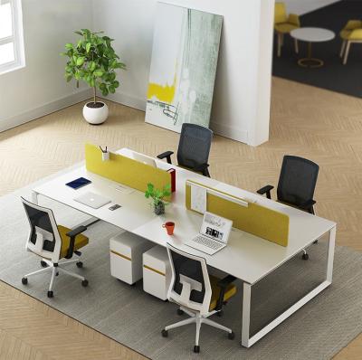 China Extendable Table Desk Modern Office Workstation Modular Desktop Home Wood Computer Design Melamine Office Desks for sale