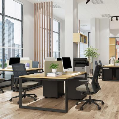 China Extendable Offices Room 2 Person Workstation Set Furniture Table Office Desks for sale