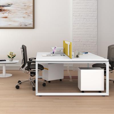 China Extendable Workstation Set Offices Desk Furniture Two Person Computer Laptop Table Office Desks for sale