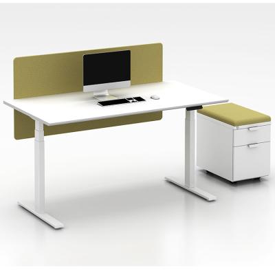 China Adjustable (height) Office Home Hight Ajustable Table Electric Dual Motor Sit Standing Desks for sale