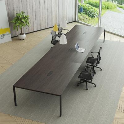 China Extendable Office Hotel Conference Room Desks Wooden Modern Long Curved Design 20 Person Meeting Table for sale