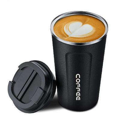 China CLASSIC Travel Coffee Water Cup Bottles Vacuum Tumbler Double Walled for Office Home Outdoor (Black 13oz) for sale