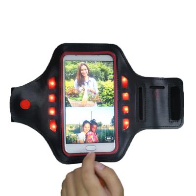 China Suite Phone Strap Universal Outdoor Sports Armband LED Mobile Phone Armband for sale