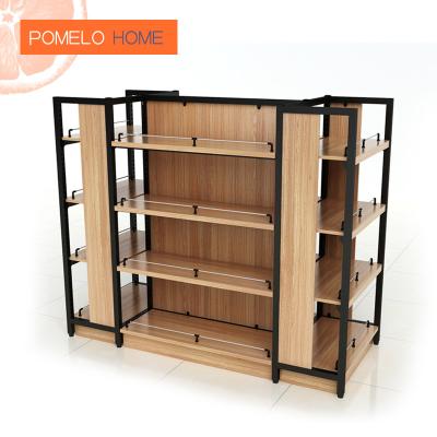 China Pomelohome Single Sided Fruit Used Customized Supermarket Shelf Display Racks for sale