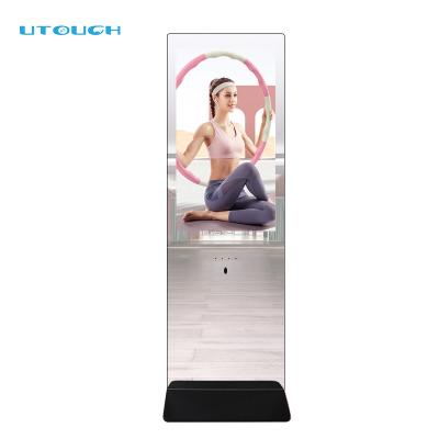 China Digital AI Fitness Mirror Exercise Mirror Indoor Indoor Home Workout 32 Inch Android Touch LCD Screen Mirror for sale