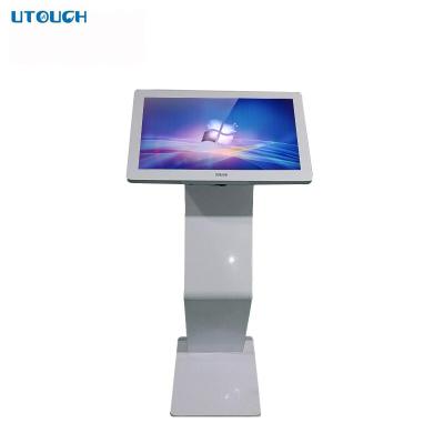 China Hot Sale 22 Inch Indoor Capacitive Floor Stand LCD Windows System All In One Multi Touch Screen Digital Signage Kiosk With K Style for sale