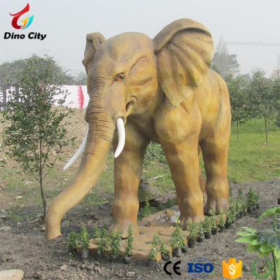 China Assembly park decoration simulation animal life size elephant for entrance for sale