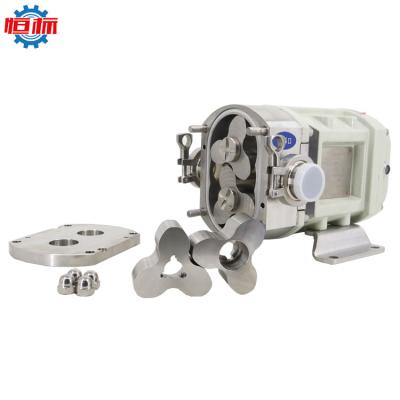 China Food grade and rotary lobe 316 stainless steel food grade sanitary liquids posit to move rotary pump honey lobe pump for sale