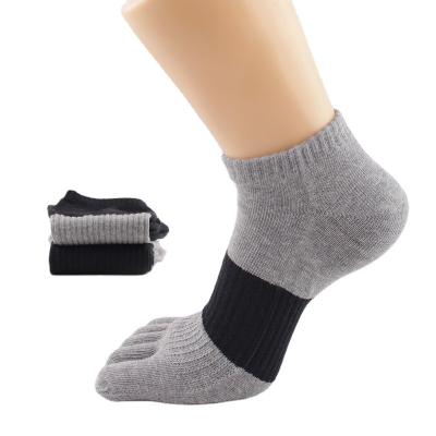 China Wholesale QUICK DRY cotton men's finger running socks ankle five toe sports sock for men for sale