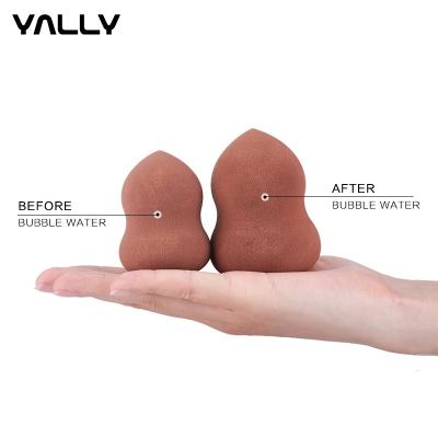 China Gourd Shape Blending Makeup Sponge 2 Set Hydrophilic Polyurethane Material for sale