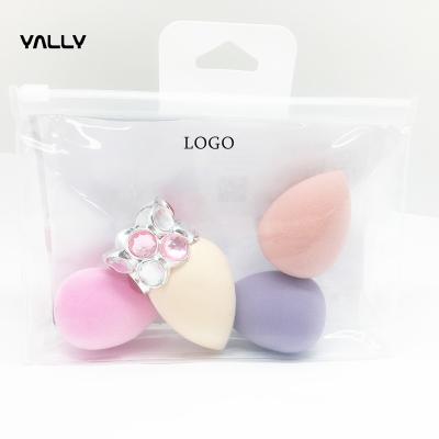 China 2020 AMAZON hot trends beauty sponge blender puff set sponge makeup blender with ring stand holder for sale