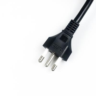 China Home Appliance 3 Pin AC Power Cord 3 Pin Cable China Supplier Brazil Plug Power Cord for sale