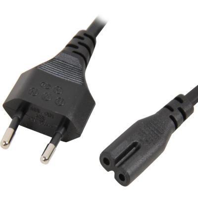 China Home Appliance Euro 2 PIN Power Cord 220v AC Cable For Home Appliance 300/500V for sale