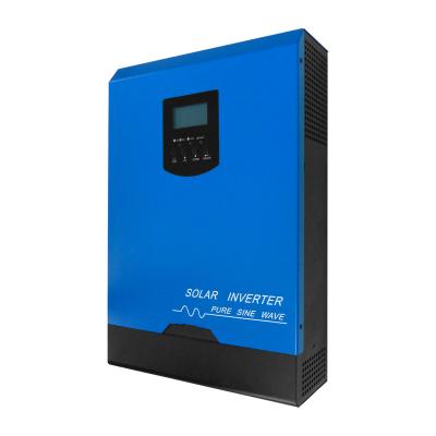 China Solar Power System Pure Sine Wave With Charger Built In MPPT Controller 60A Solar Power DC To 3000W Hybrid Inverter 24V AC for sale