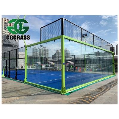 China Tennis Badminton Court Flooring Padel Court Turf Grass Gym Artificial Grass for sale