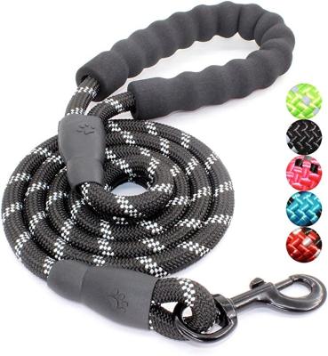 China Amazon Dog Strong Sturdy Heavy Duty Braided Nylon Rope Braided Lead Dog Lead Viable Hot Selling Dog Climbing Leash for sale