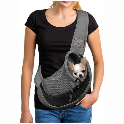 China High Quality Sustainable Dog Sling Carrier Breathable Mesh Travel Safe Sling Bag Carrier For Dogs Cats for sale