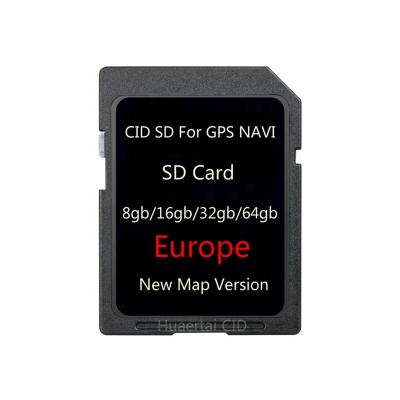 China Changeable Europe SD CID Car GPS Navigation 2021-2022 Plastic Maps for sale