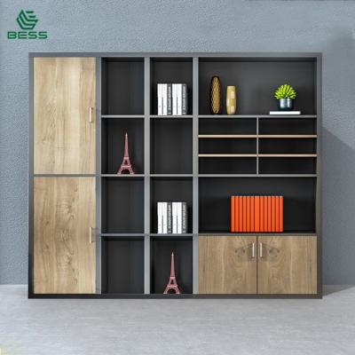 China American Modern Minimalist Office Teak File Cabinet 2/4/5 Door File Cabinet Compartment Storage Data Cabinet for sale