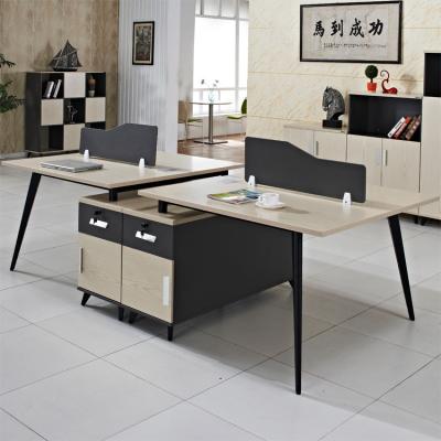 China 2022 Factory Supply Low Price Modern Hot Selling Office Four Seat Office Four People Staff Furniture Executive Desk for sale