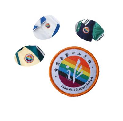 China 3D Best seller clothes accessories embroidery badges custom uniform patches school crests and badges woven Uniform Badges for sale