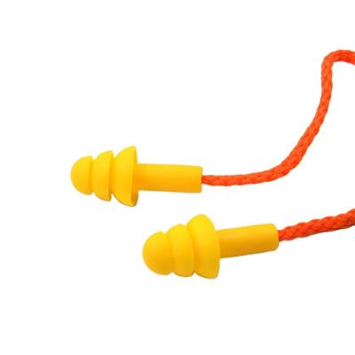 China Safety\Soft\Comfortable New Products Hot Selling Custom Ear Plugs Silicone Attached Earplugs for sale