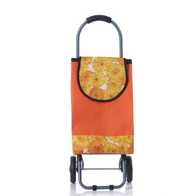 China Collapsible Folding Trolley Cart Grocery Bags For Shopping Carts And Carts for sale